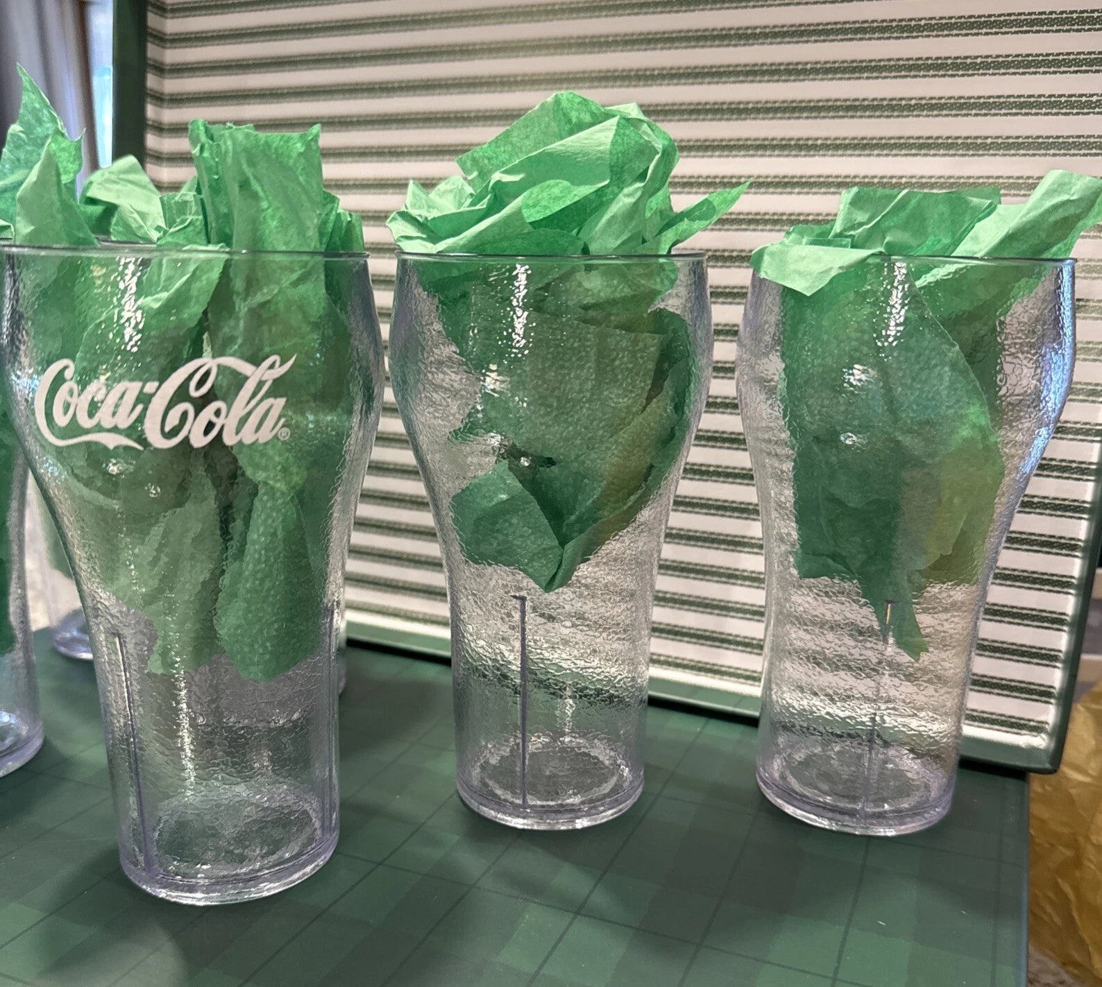 Hard Plastic 12oz Coca Cola Bell Shaped Glasses Set Of 6 | eBay