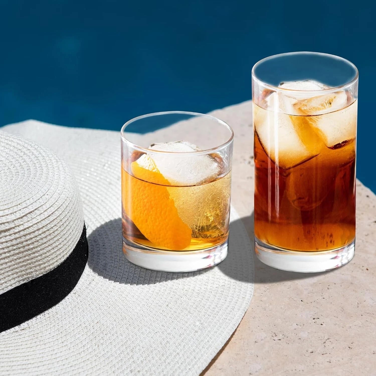 Elegant 12-Pack Shatterproof Acrylic Drinkware - 6 Lowball & 6 Highball Cups | eBay