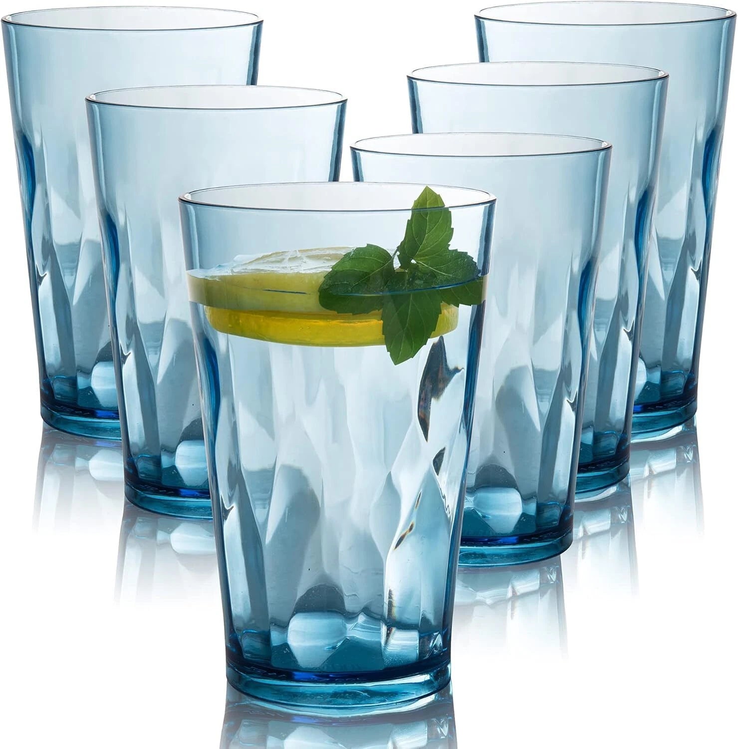 Non-breakable plastic drink cups [set of 6], reusable and dishwasher safe | eBay