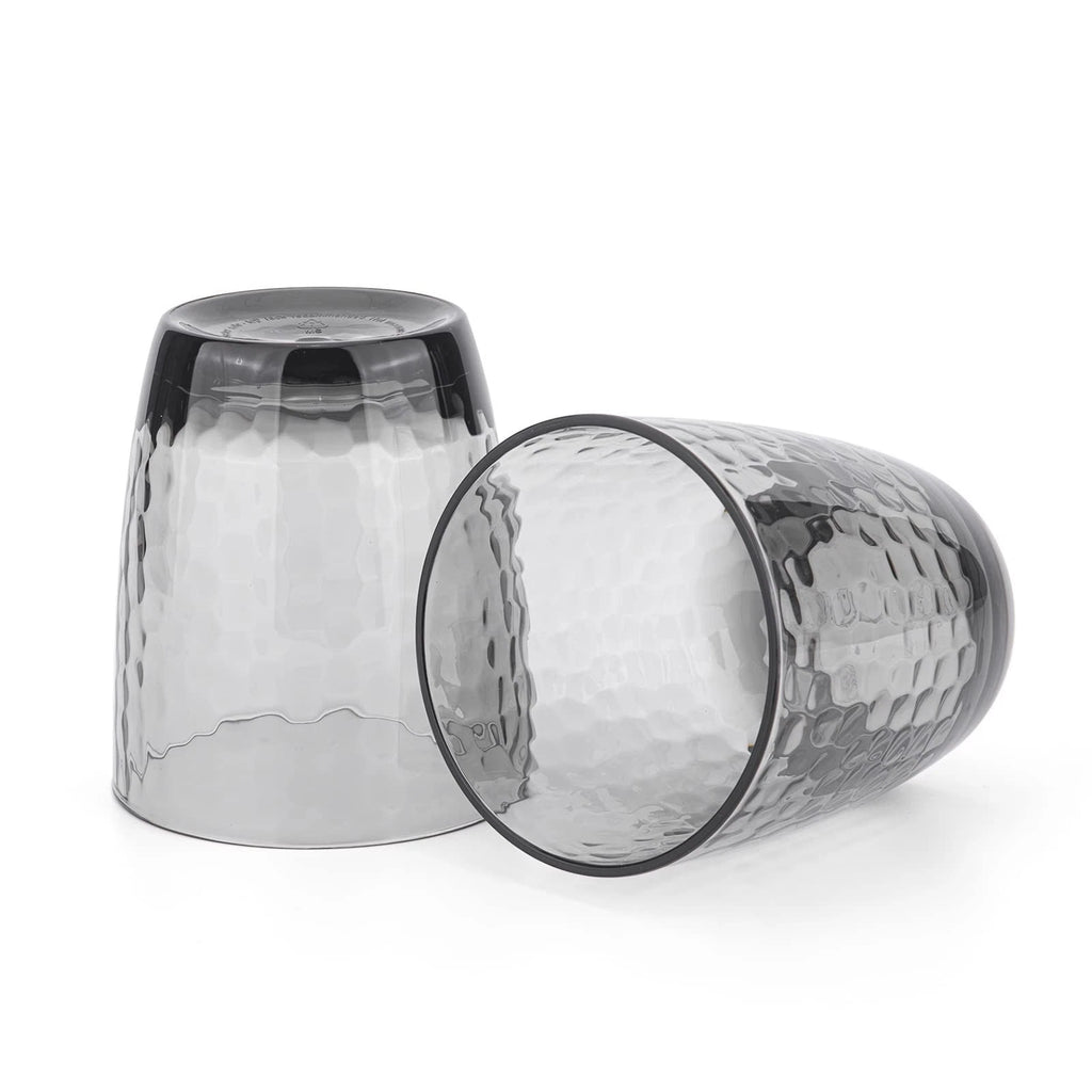 KOXIN-KARLU Hammered 15-ounce Plastic Tumbler Acrylic Glasses, set of 6 Smoke... | eBay