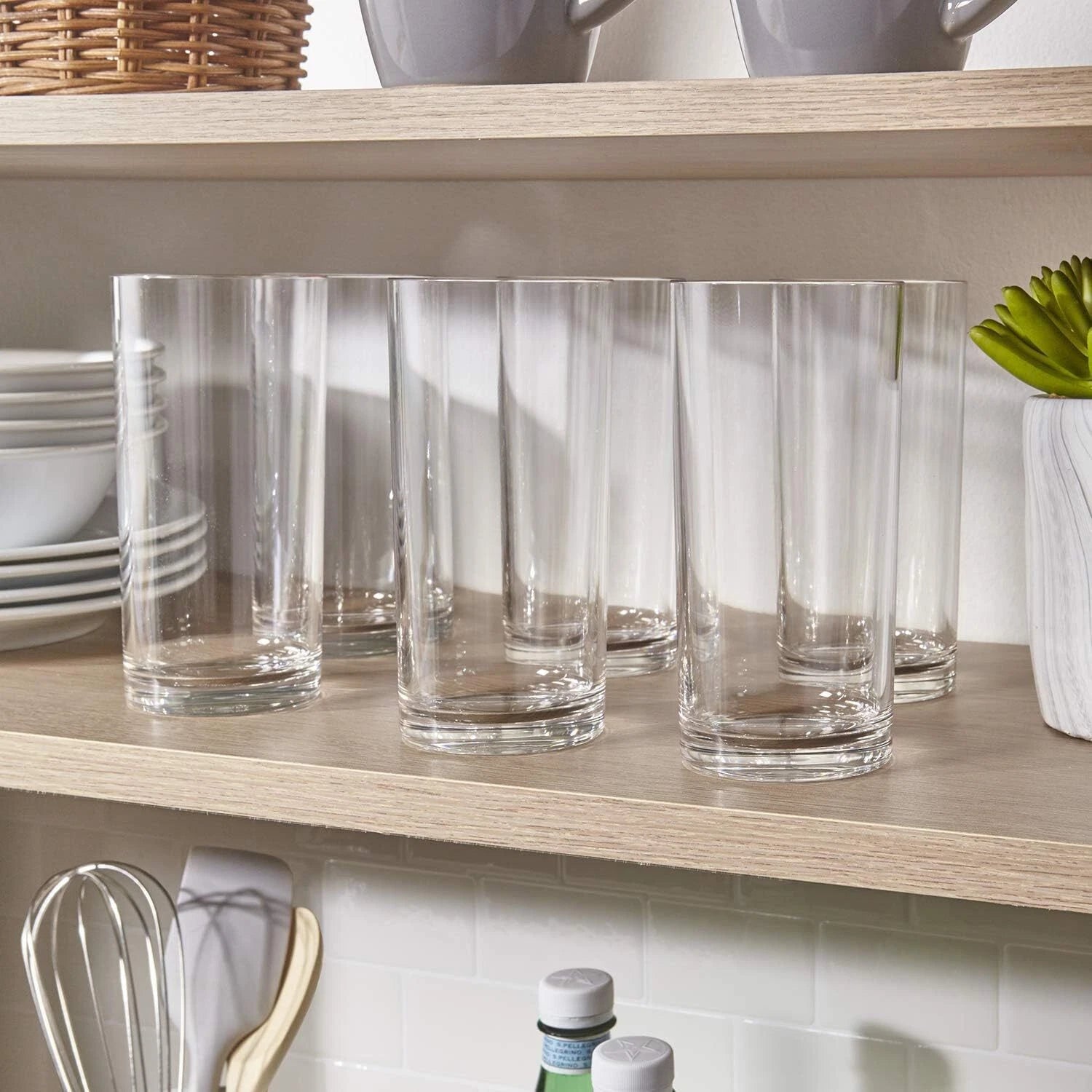 Clear Plastic Reusable Drinking Cups (Set of 6) 16 oz Cup | eBay