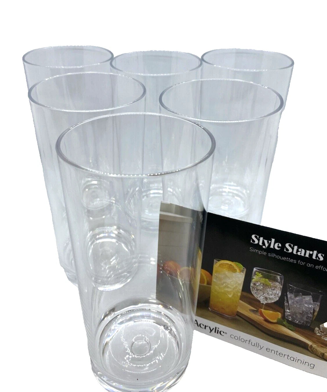 US Acrylic Drinkware Classic 24-Oz Tumbler Set of 6 NEW | eBay