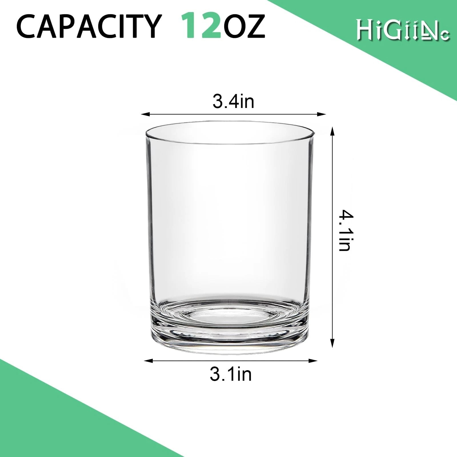 Classic 12oz Reusable Plastic Drinking Glasses Set of 12 - Unbreakable BPA Fr... | eBay