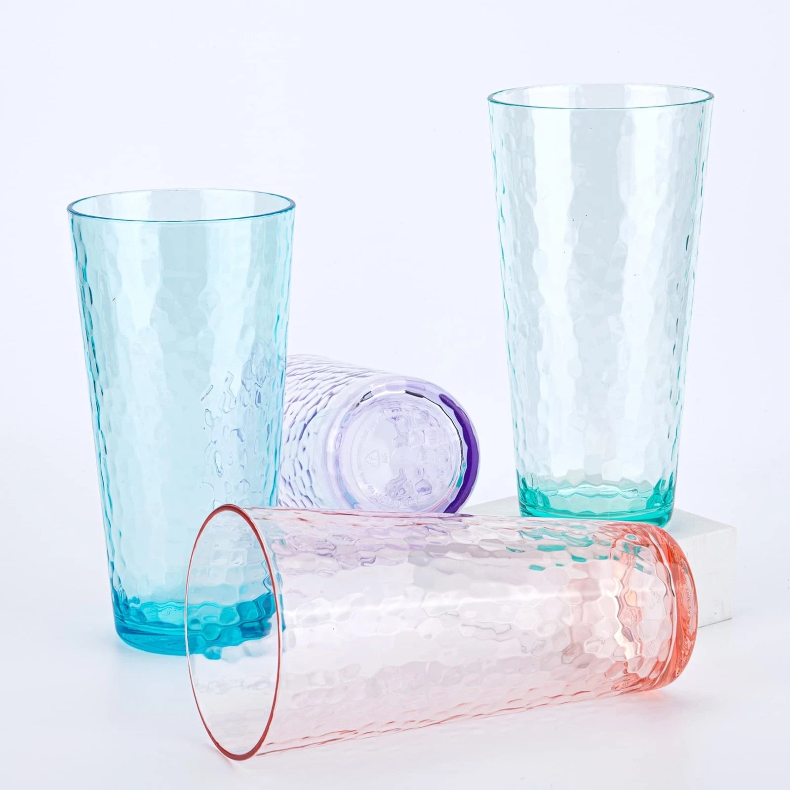 Mixed Drinkware 26-ounce Plastic Tumbler Acrylic Water Glasses, set of 6 Cora... | eBay