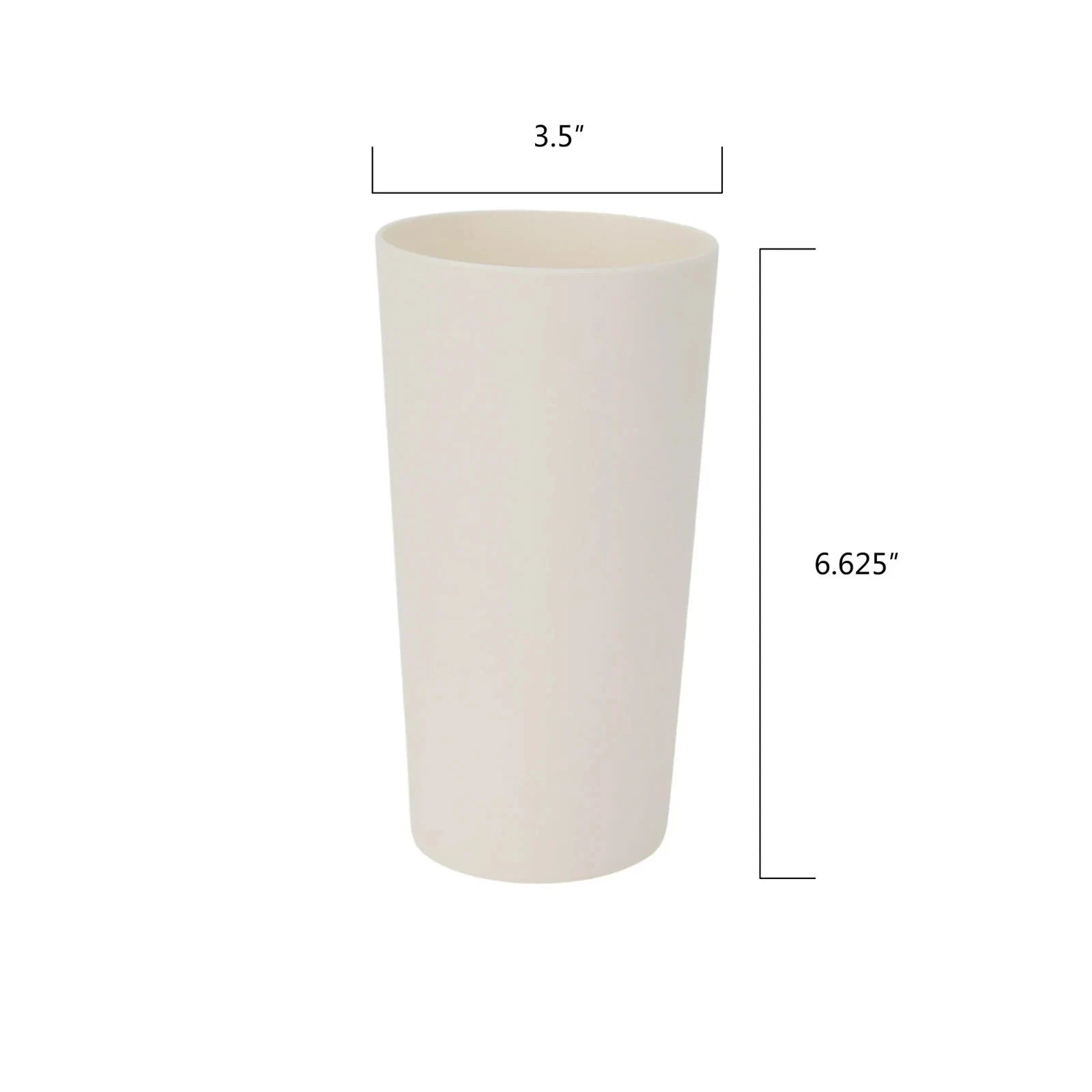 MAINSTAYS 6 PACK! 26 Ounce Cream Round Plastic Tumblers - BPA Free! - NEW! | eBay