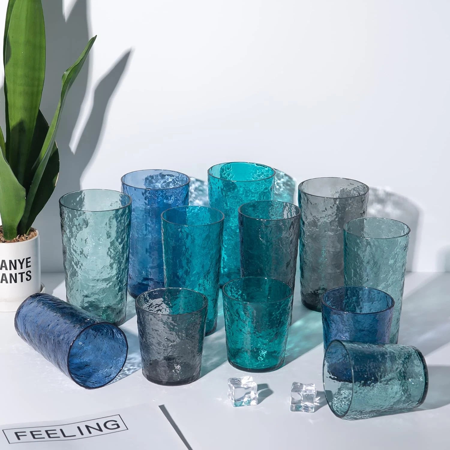 KX-WARE 18-Ounce Acrylic Highball Glasses Plastic Tumbler, Set of 6 Smoke Gray | eBay