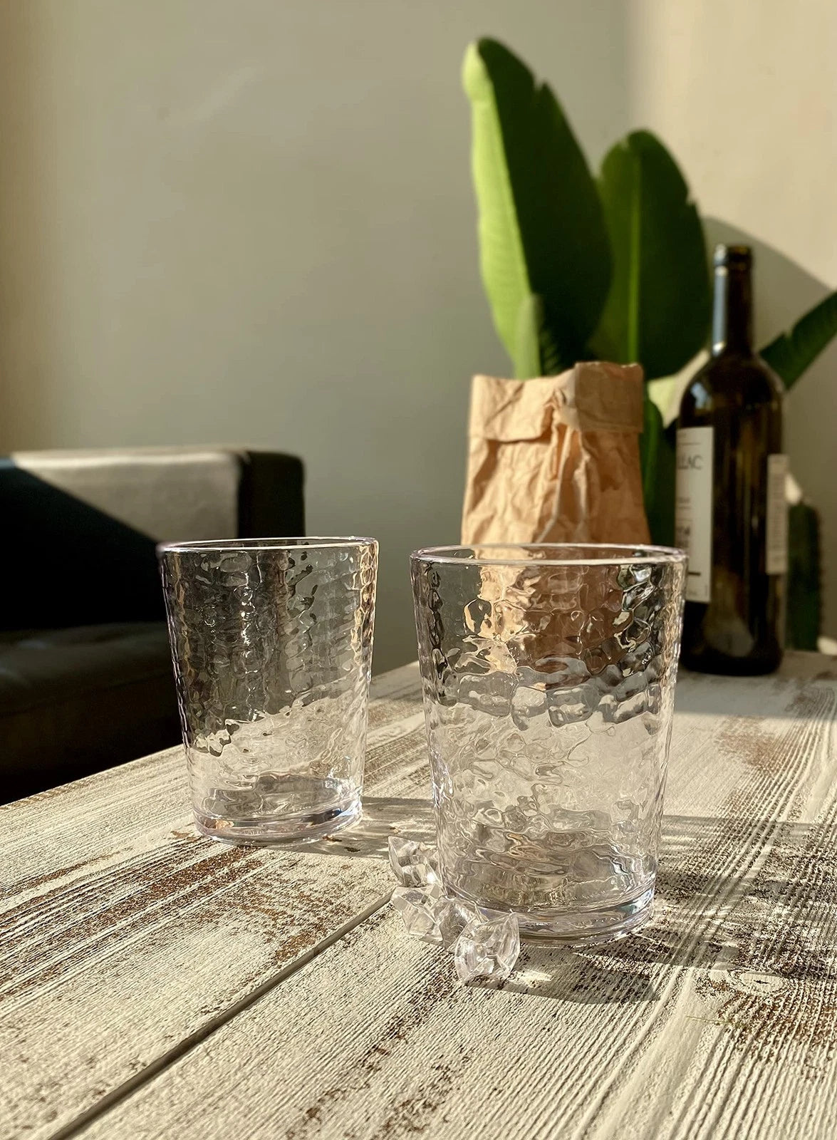 KLIFA Acrylic Drinking Glasses, 14.7oz Set of 6, BPA-Free, Stackable, Clear, ... | eBay