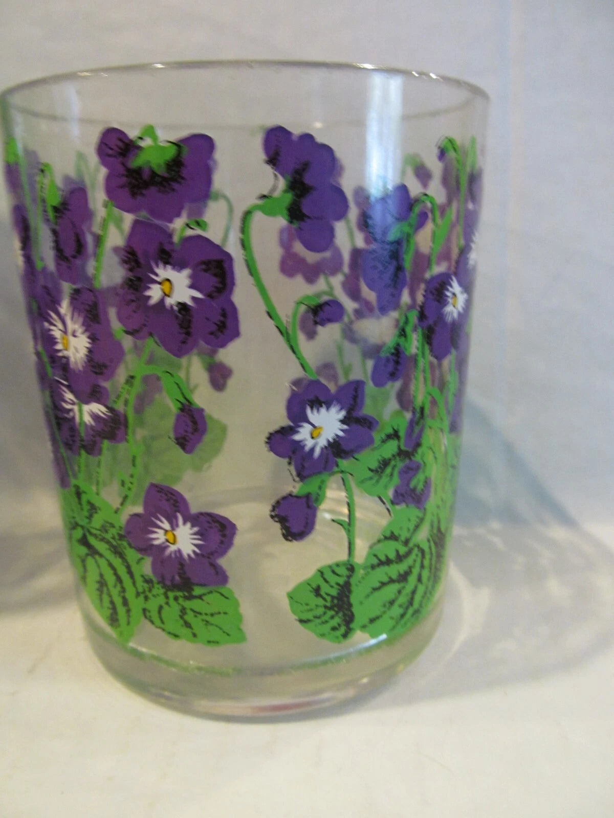 HJ Stotter Acrylic Tumbler Drinking Glasses African Violets set of 6 | eBay