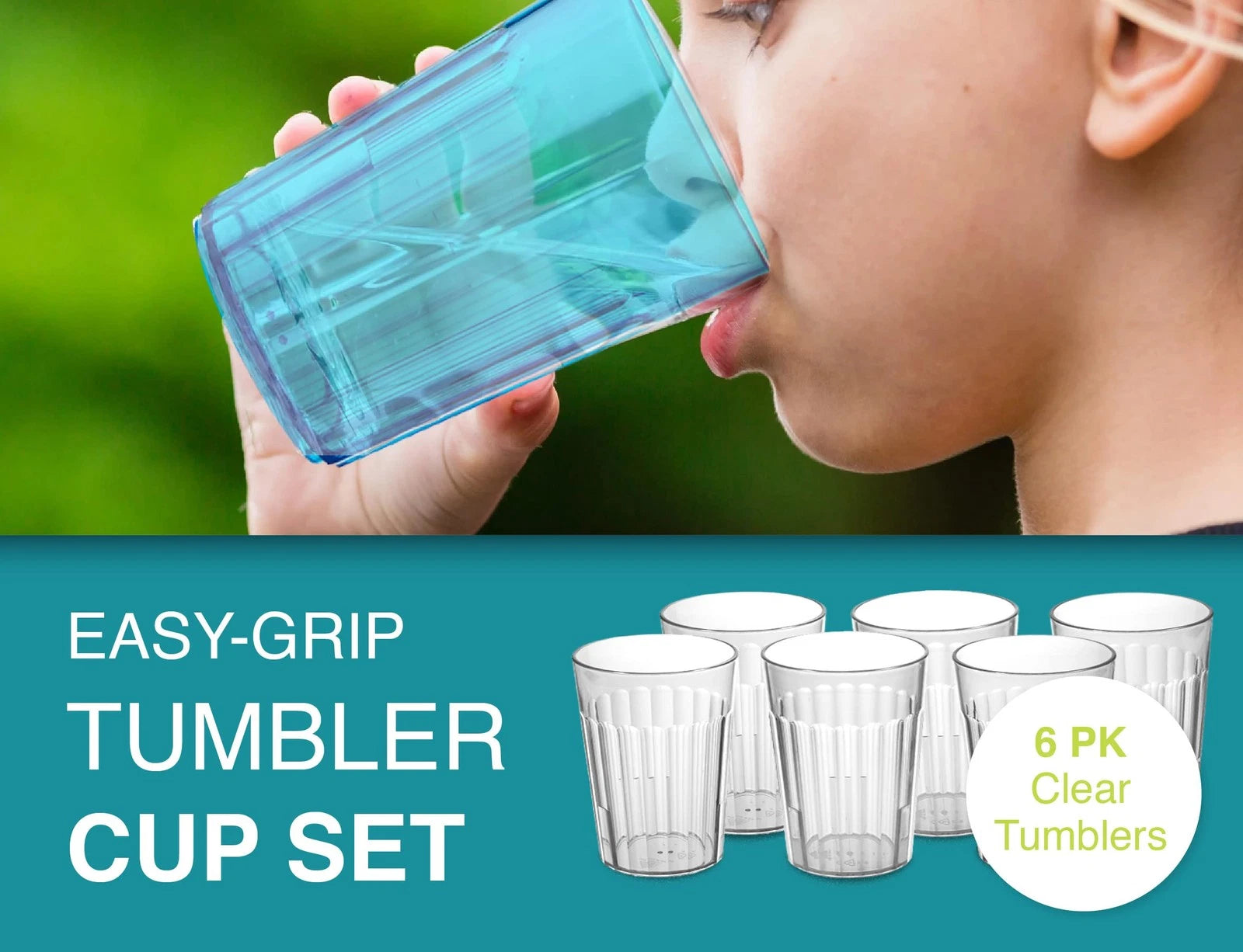 Arrow Home Products 6 oz Clear Plastic Tumblers Set of 6 - Made in the USA BP... | eBay