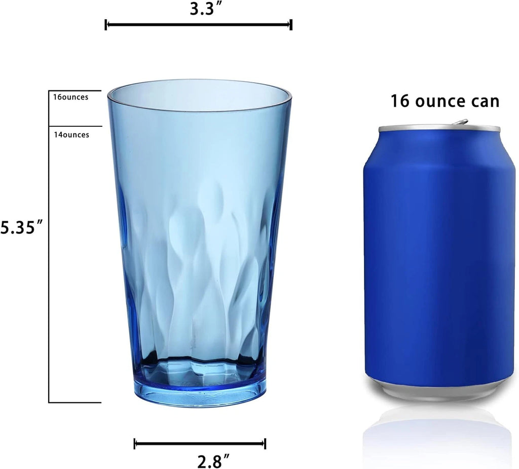 Non-breakable plastic drink cups [set of 6], reusable and dishwasher safe | eBay