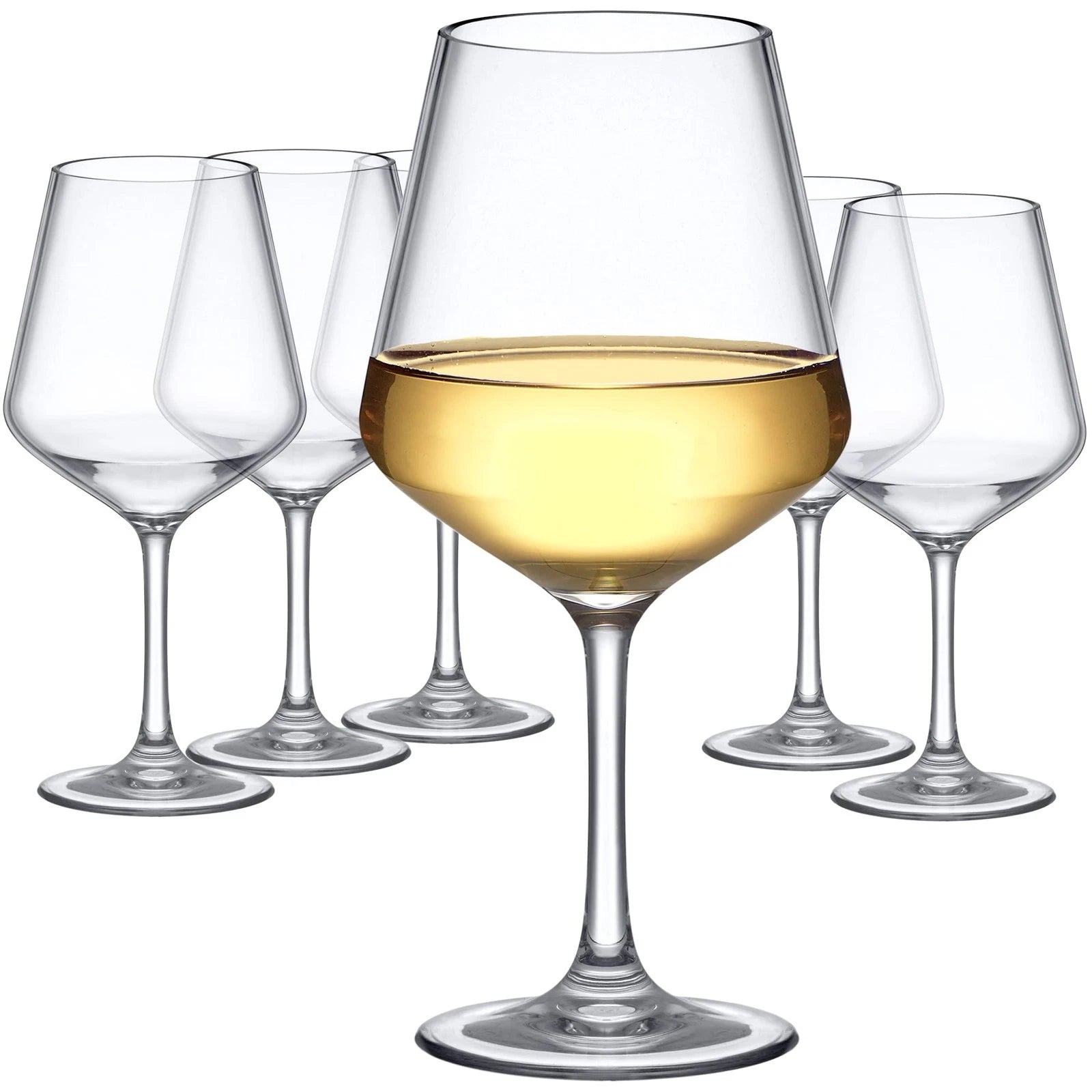 - Sasha - 14-Ounce Unbreakable Tritan Wine Glasses (Set of 6), Plastic Wine G... | eBay