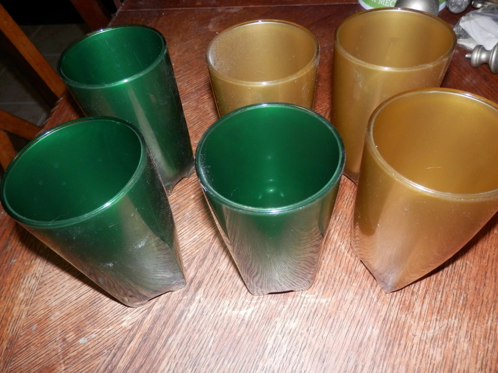 Drinking Glass Tumbler Acrylic 12oz Plastic Set of 6, Pre Owned | eBay