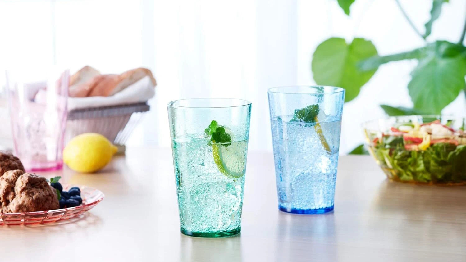19 oz Non-Breakable Premium Drinking Glasses Set of 6 - Stackable -Reusable Mugs | eBay