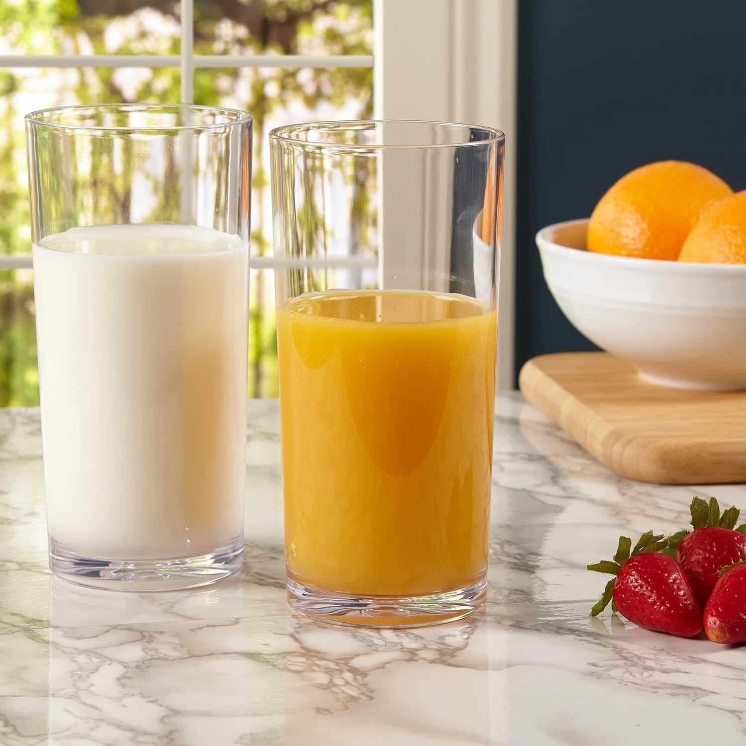 Premium Plastic Iced Tea Glasses Set | Dishwasher-Safe Tumblers 24oz - Pack of 6 | eBay