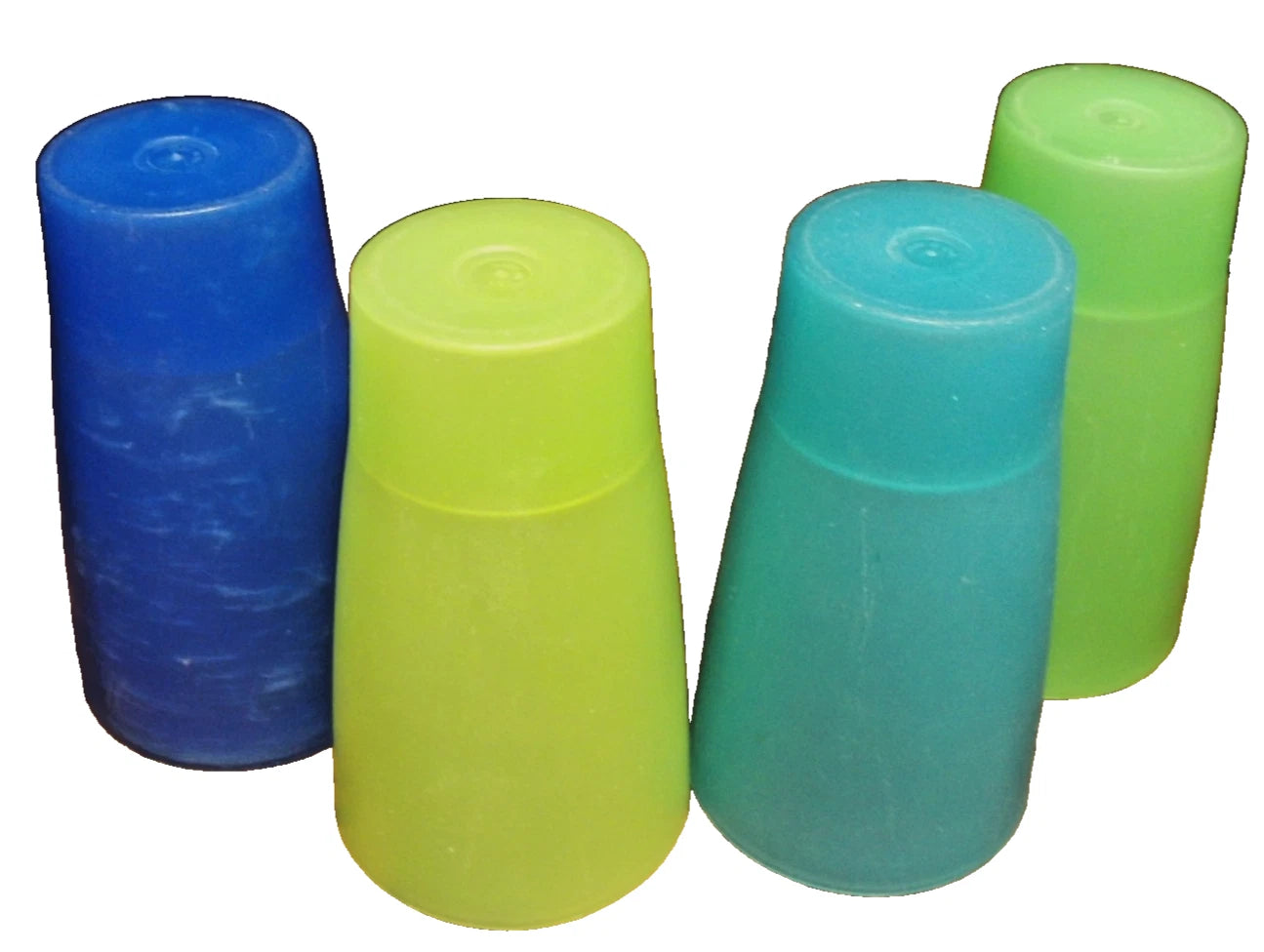 4pc Large Plastic Tumblers-Green-Blue-Teal-Shatterproof Drink Glasses READ 187 | eBay