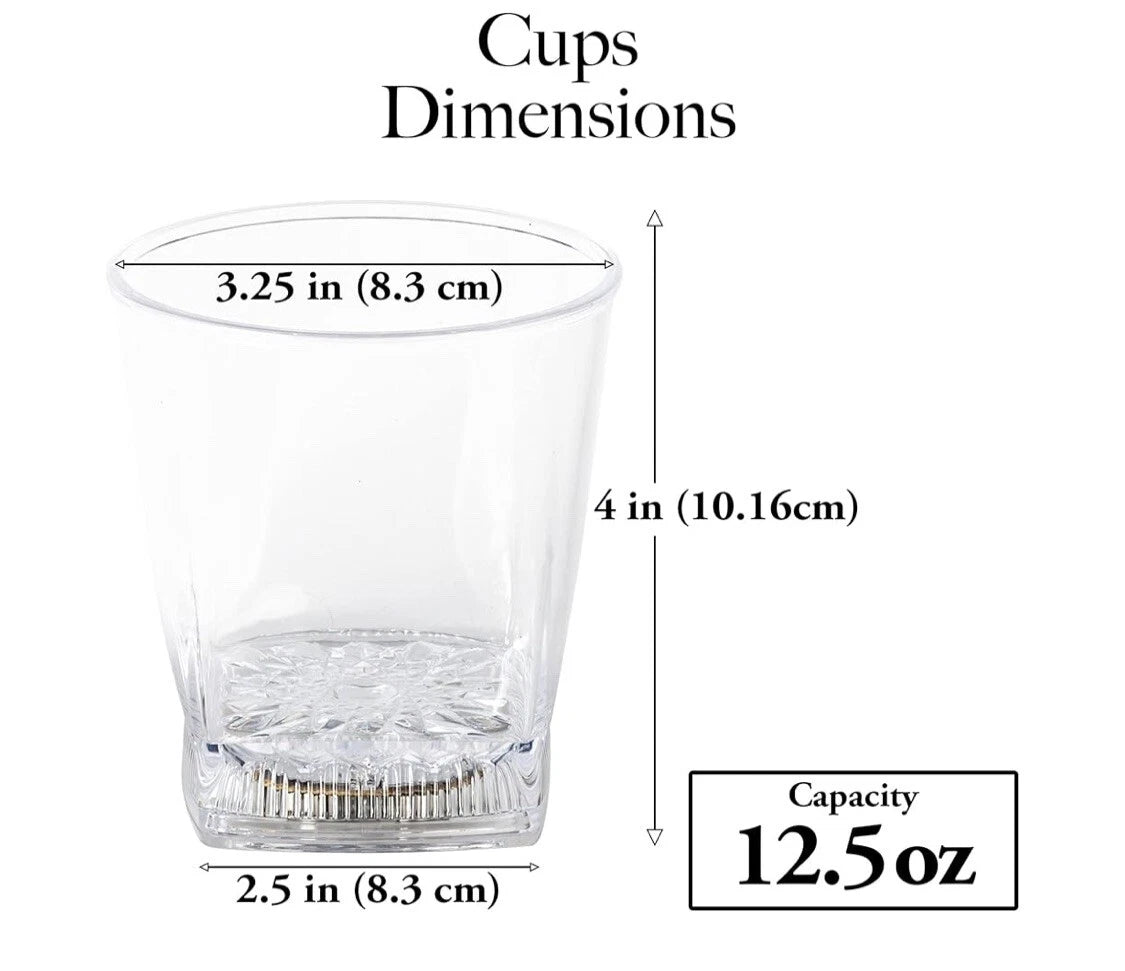 Pink Light Up 12.5 Oz Glasses Set of 6 Party Reusable Plastic Cups LED Flash NIB | eBay