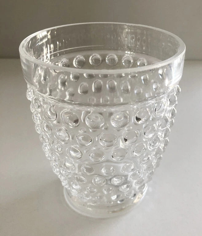 Shabby Chic Hobnail Acrylic Drinkware Glasses Outdoor 4x3.25" BPA Free Set of 6 | eBay