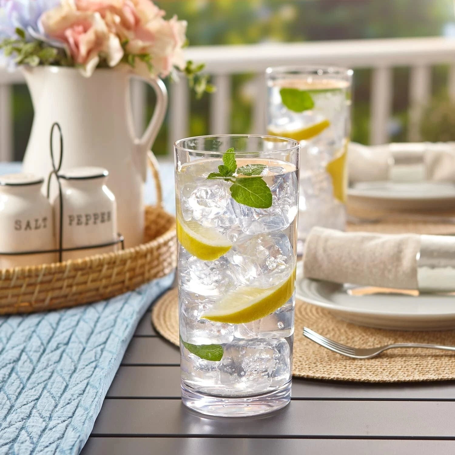 Premium Plastic Iced Tea Glasses Set | Dishwasher-Safe Tumblers 24oz - Pack of 6 | eBay