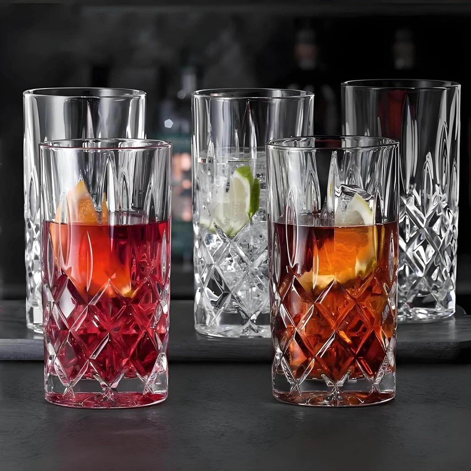 Reusable and Elegant Acrylic Glasses - 6 Count Unbreakable Drinkware Set | eBay