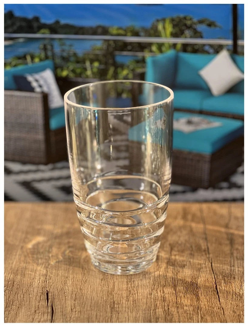 Swirl Acrylic Glasses Drinking Set of 4 (20oz),Plastic Drinking Glasses,BPA Fre- | eBay