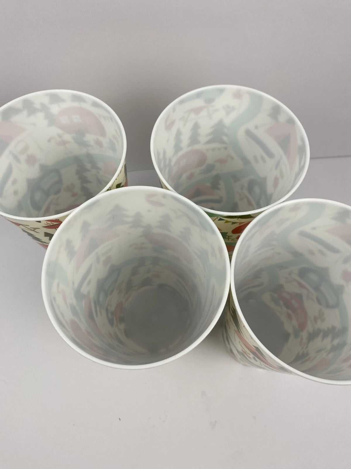 Set Of 4 Plastic Tumblers 32 oz Flamingo Camping Outdoor Theme/Drinking Cups | eBay