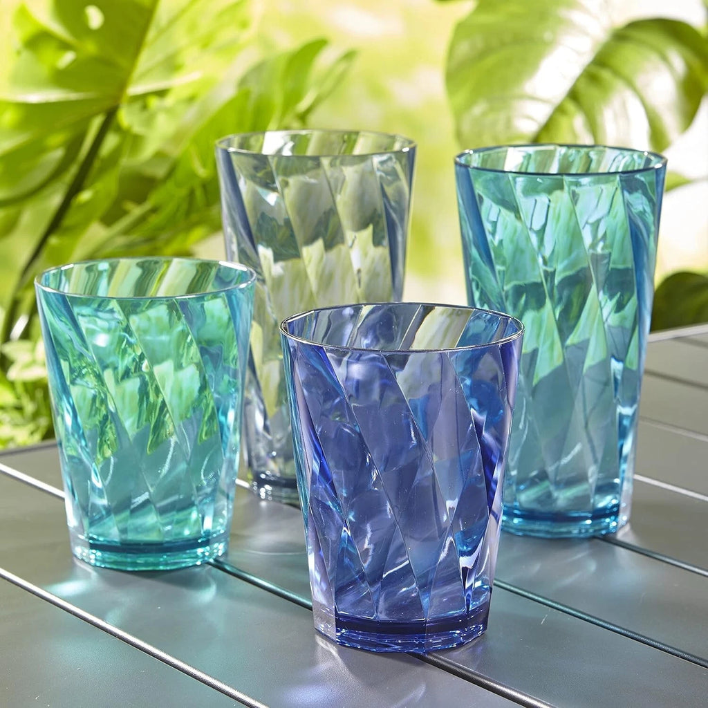 Optix Plastic Reusable Drinking Glasses Set of 16 14oz Rocks & 20oz Water Cup... | eBay