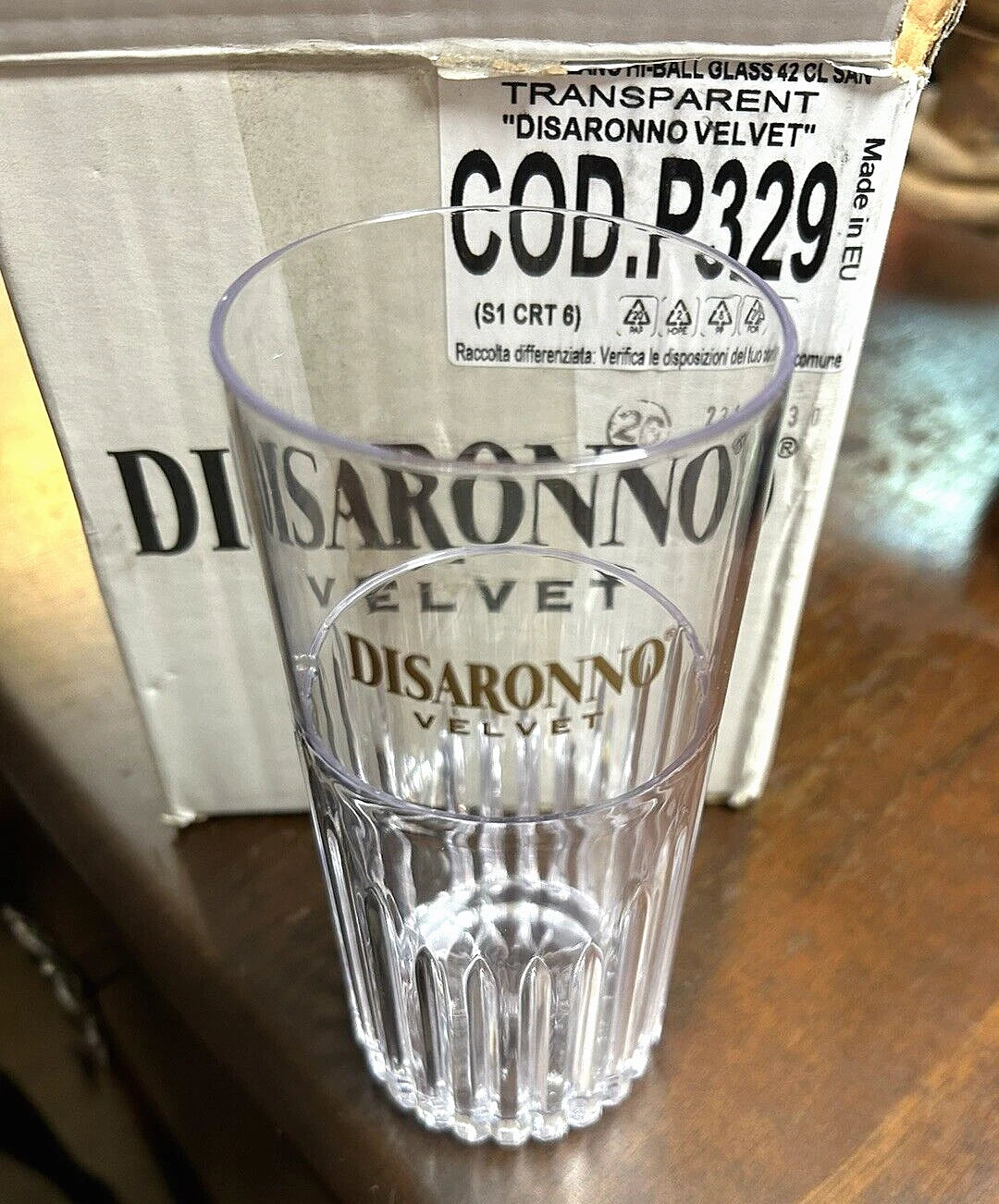 Set of 6 Disaronno Velvet Amaretto Plastic Drink Cups Tumblers Glasses - New Box | eBay