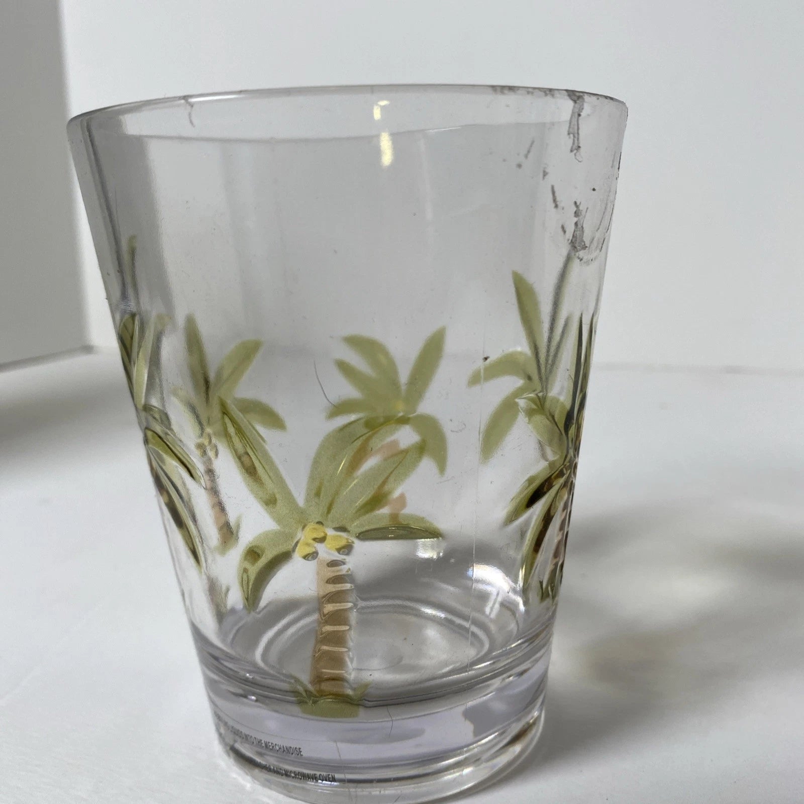 Acrylic Tumbler Palm Tree Design 15 oz. Set of 6 Clear/Palm Tree Design | eBay