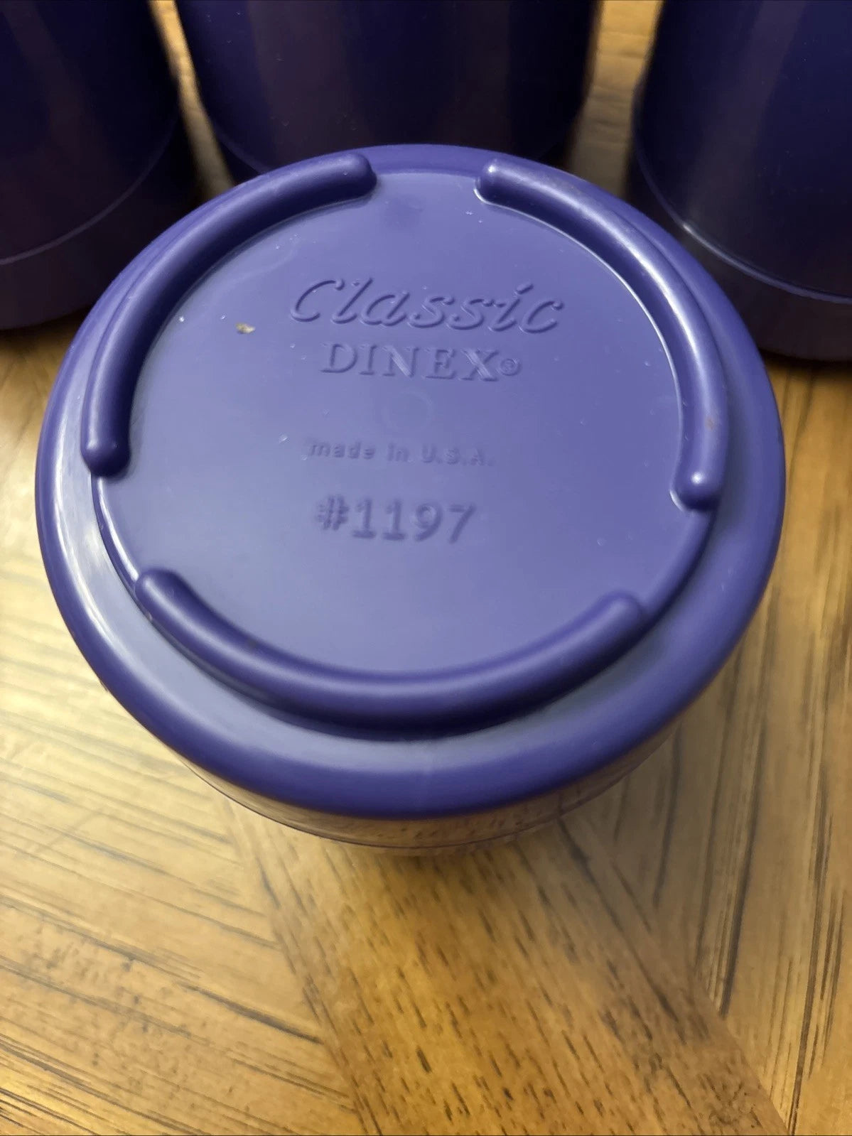 Dinex Classic Purple Insulated Plastic Cups Mugs Stackable Camping Set of 6 | eBay