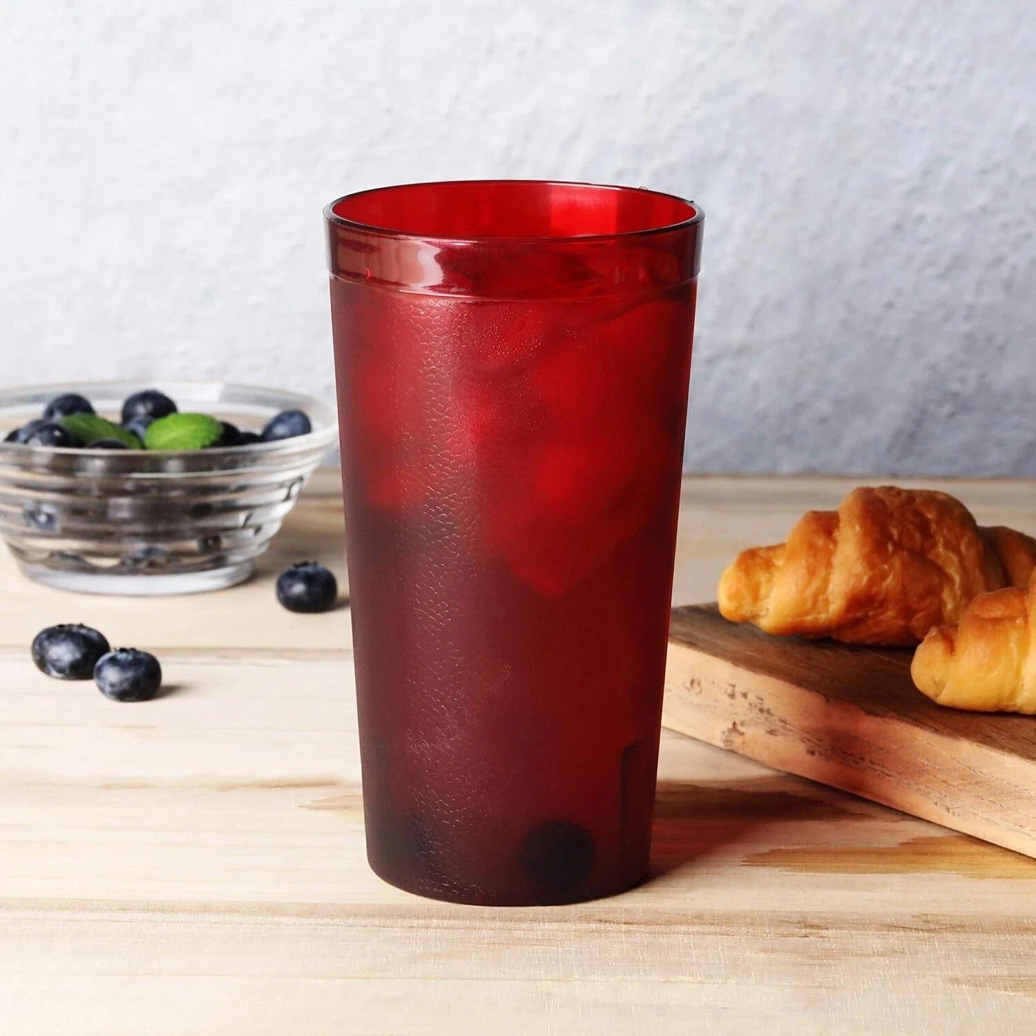 Red Restaurant-Grade Beverage Tumblers Set of 12 16 oz Durable Plastic | eBay