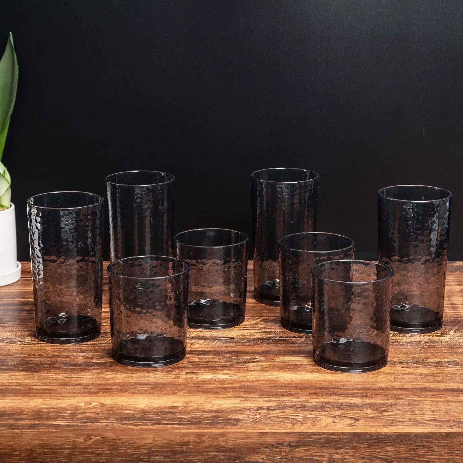 KX-WARE 20-ounce Acrylic Glasses Plastic Tumbler, set of 6 Smoky Grey - Hamme... | eBay