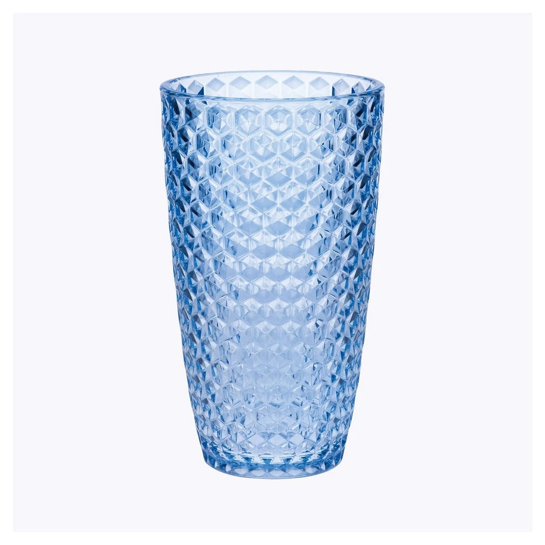 Diamond Cut Acrylic Glasses Drinking Set of 4 (19oz),Plastic Drinking Glasses,B- | eBay