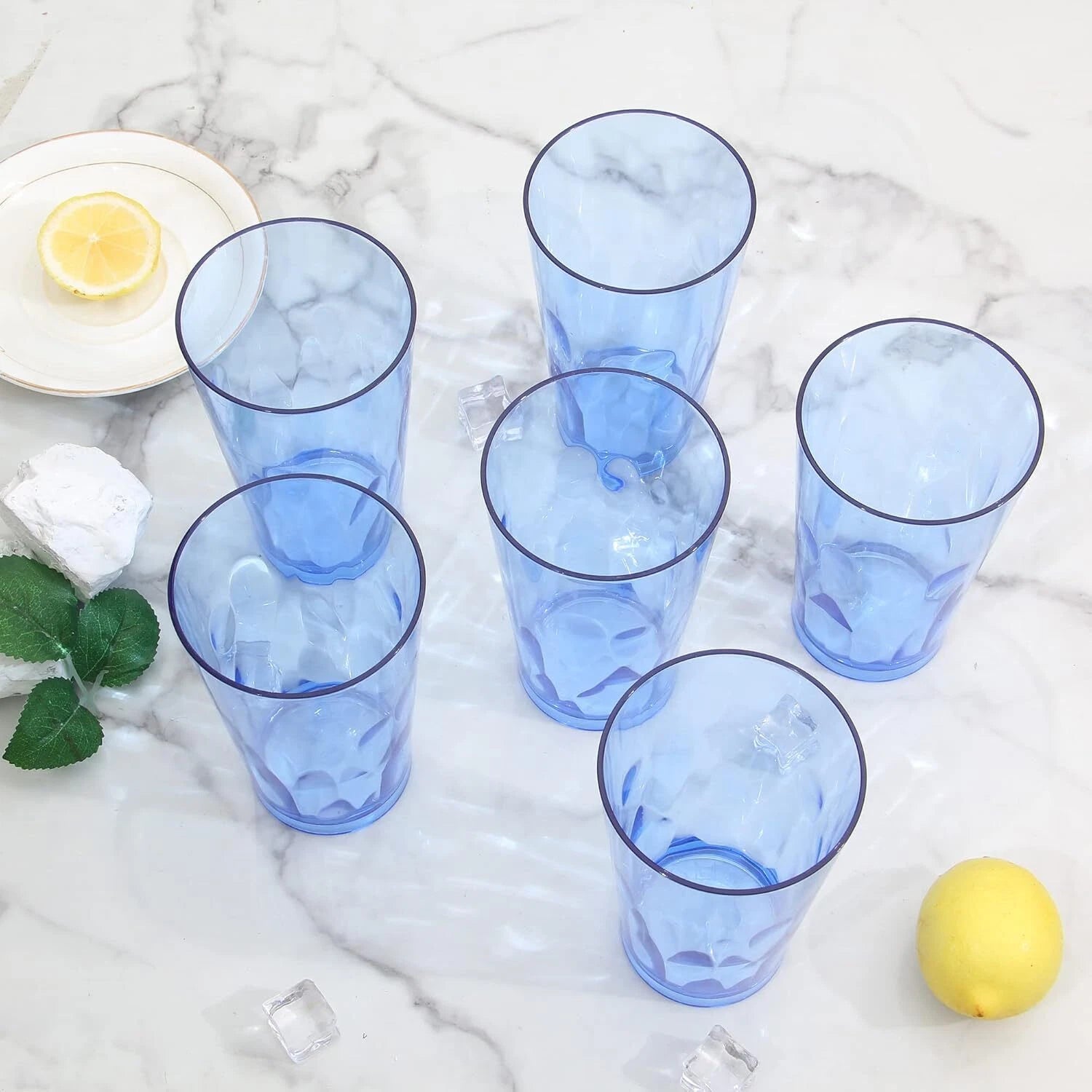 Non-breakable plastic drink cups [set of 6], reusable and dishwasher safe | eBay