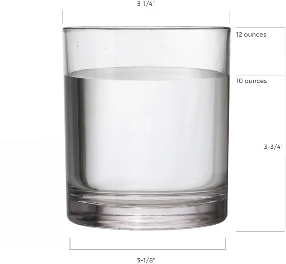 Classic Clear Reusable Plastic Beverage Cups (Set of6) 12 oz Mineral Water Cups | eBay