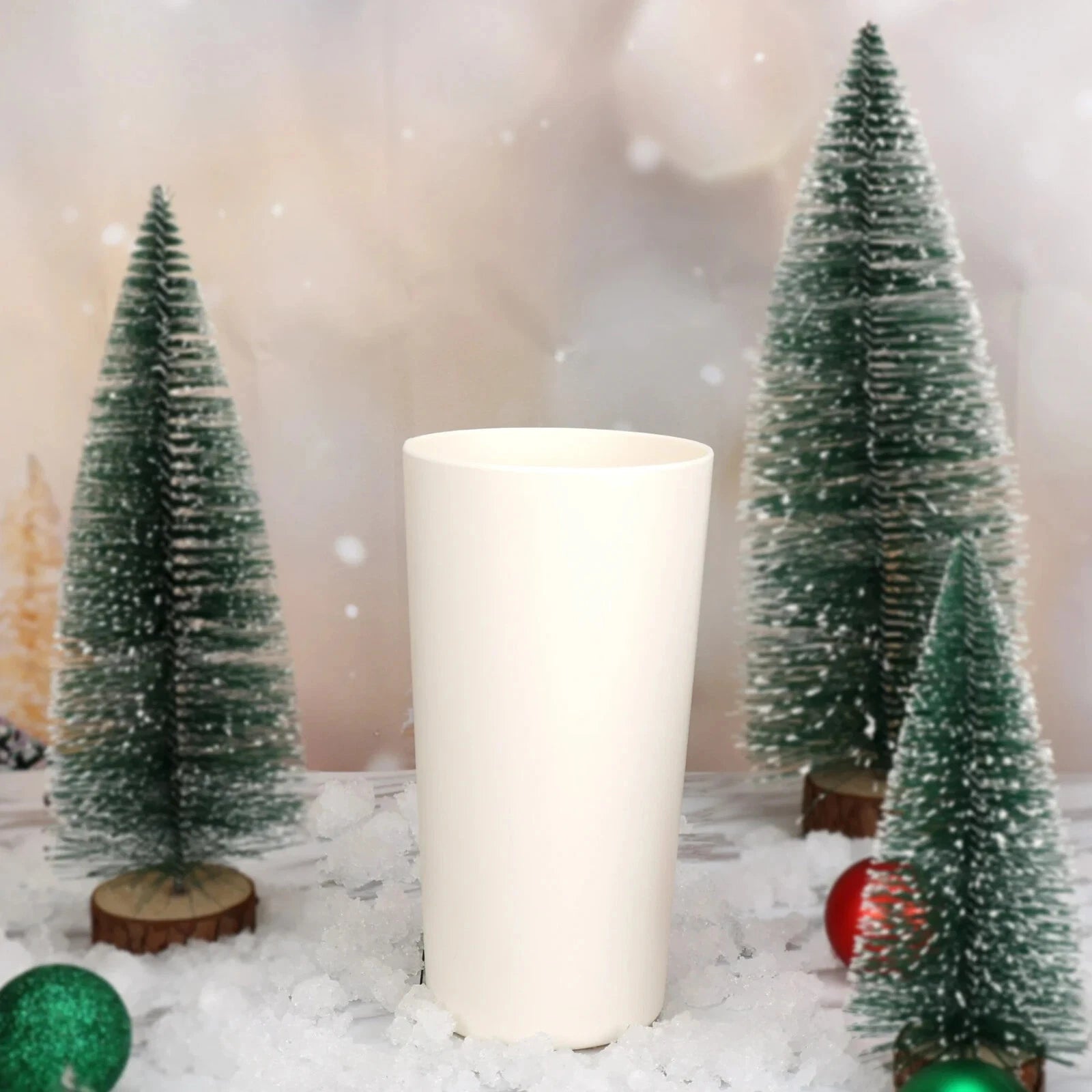 MAINSTAYS 6 PACK! 26 Ounce Cream Round Plastic Tumblers - BPA Free! - NEW! | eBay
