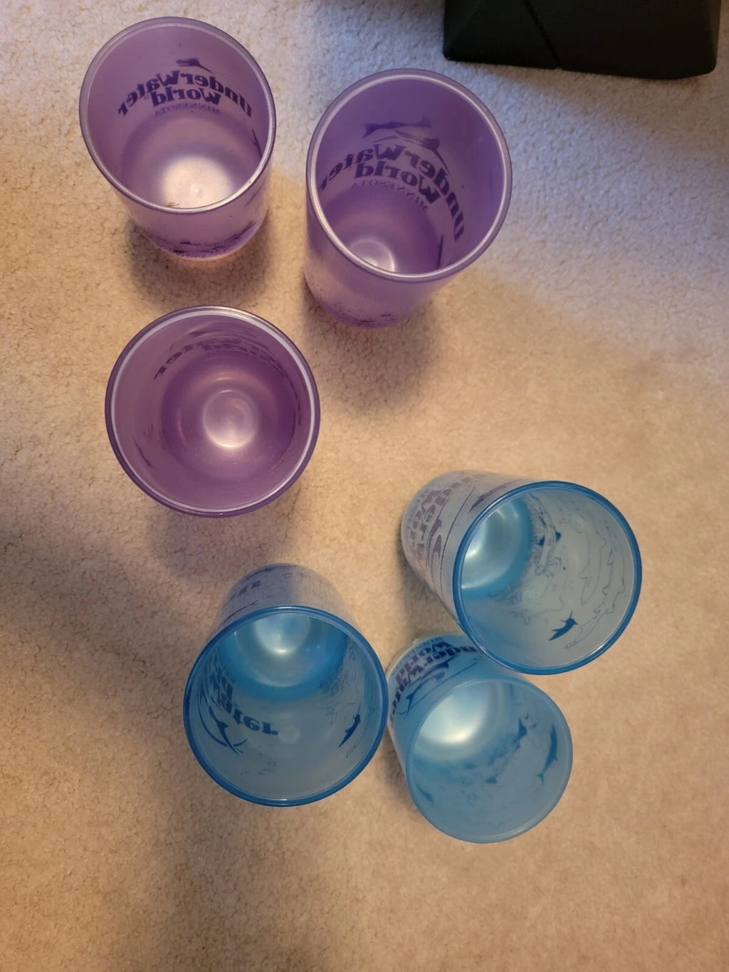 Rare Underwater World Mall of America Minnesota Plastic drinking glasses set 6 | eBay