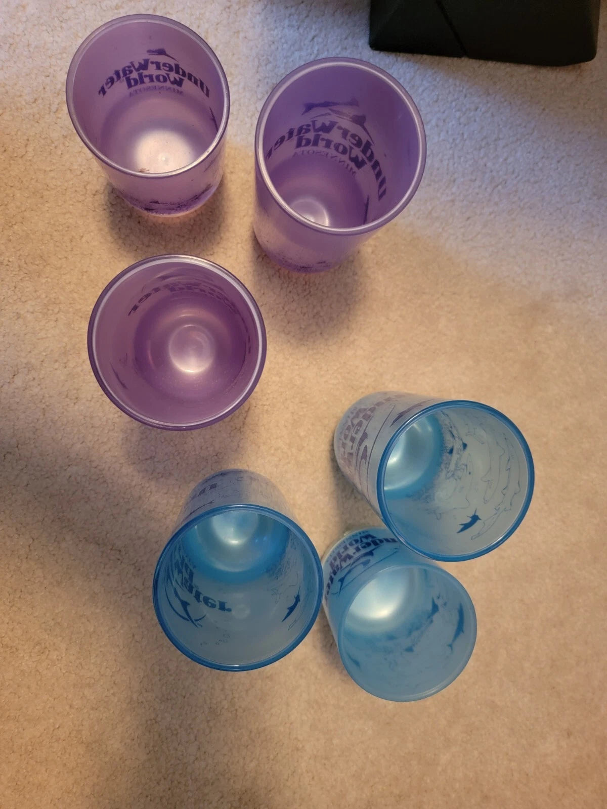 Rare Underwater World Mall of America Minnesota Plastic drinking glasses set 6 | eBay