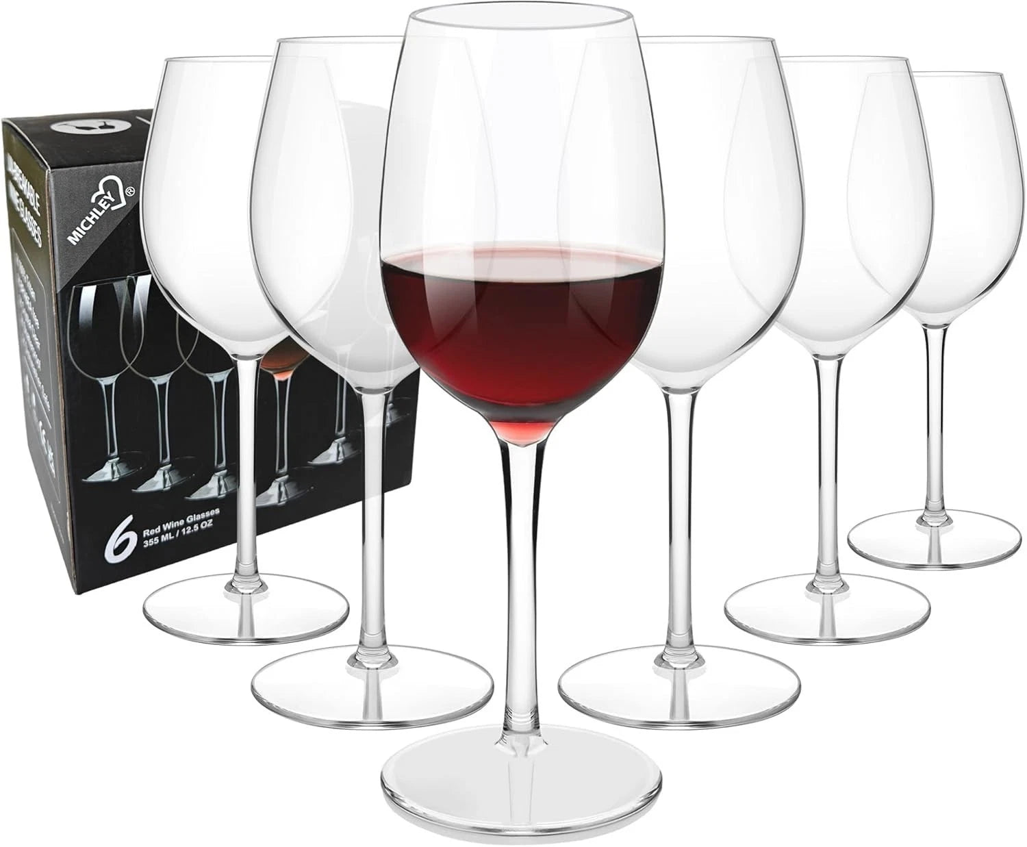 Elegant Red Tritan Floating Wine Glasses - Durable & Dishwasher Safe - 12.5 OZ | eBay