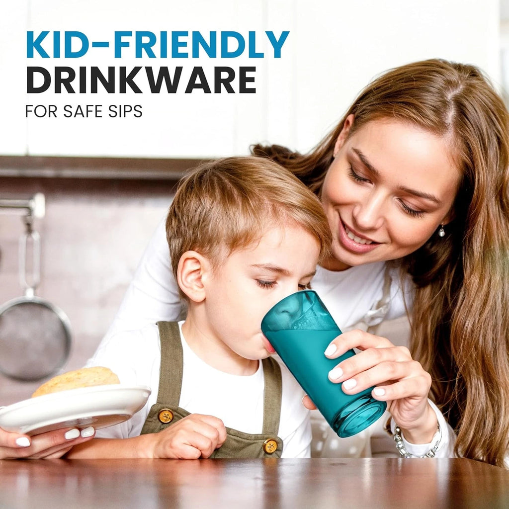 Zulay Kitchen Acrylic Glasses Drinkware - 6 Piece 6 - 24 oz, Turquoise | eBay