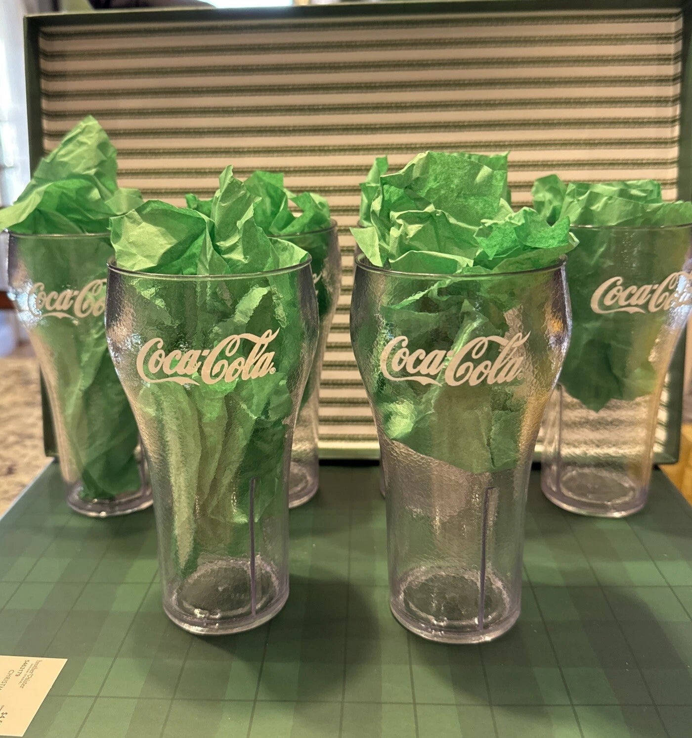 Hard Plastic 12oz Coca Cola Bell Shaped Glasses Set Of 6 | eBay