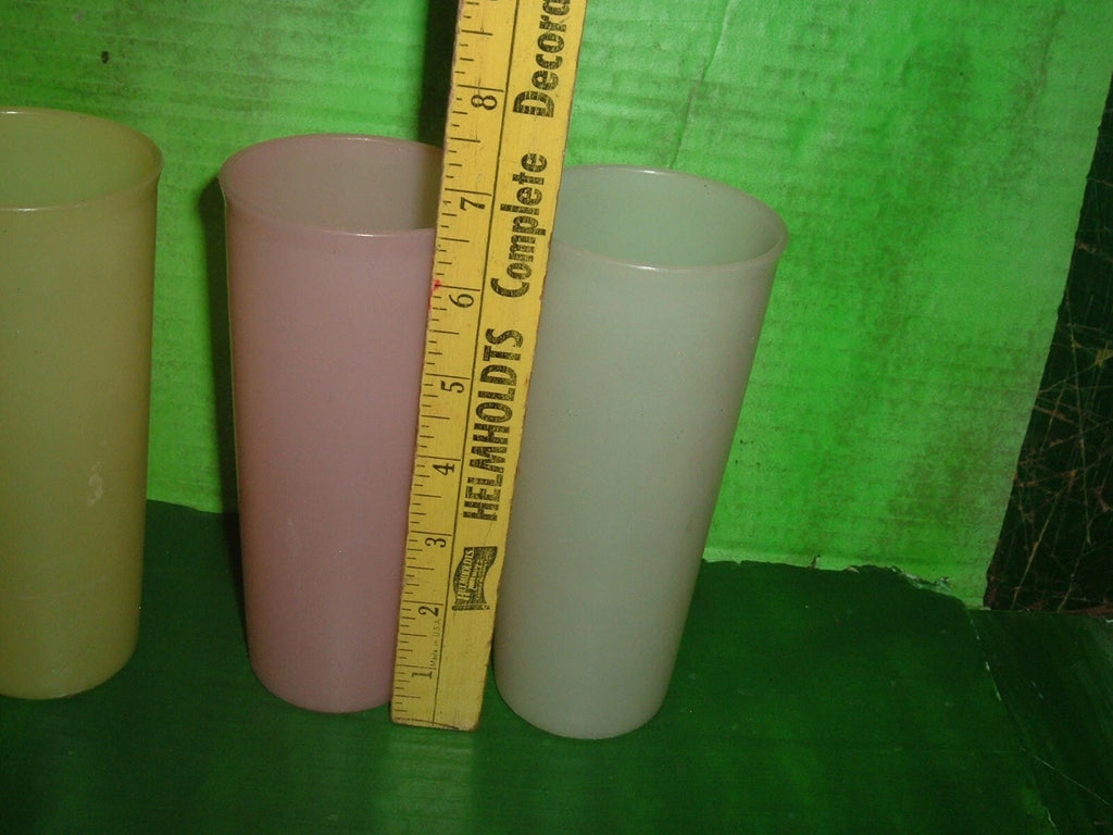 Set of 4 Vintage Pastel Tupperware Plastic Drinking Glasses Beverage Tumblers | eBay