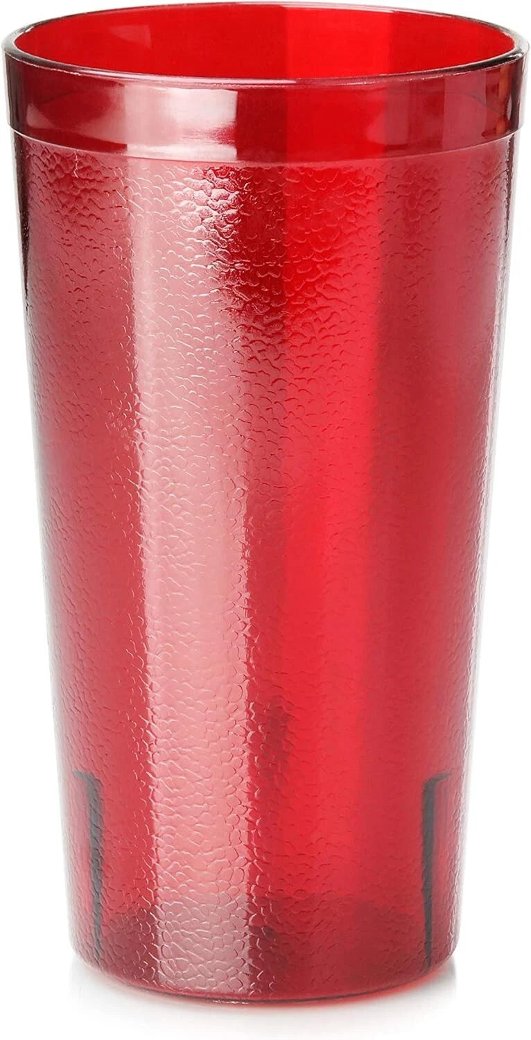 Red Restaurant-Grade Beverage Tumblers Set of 12 16 oz Durable Plastic | eBay