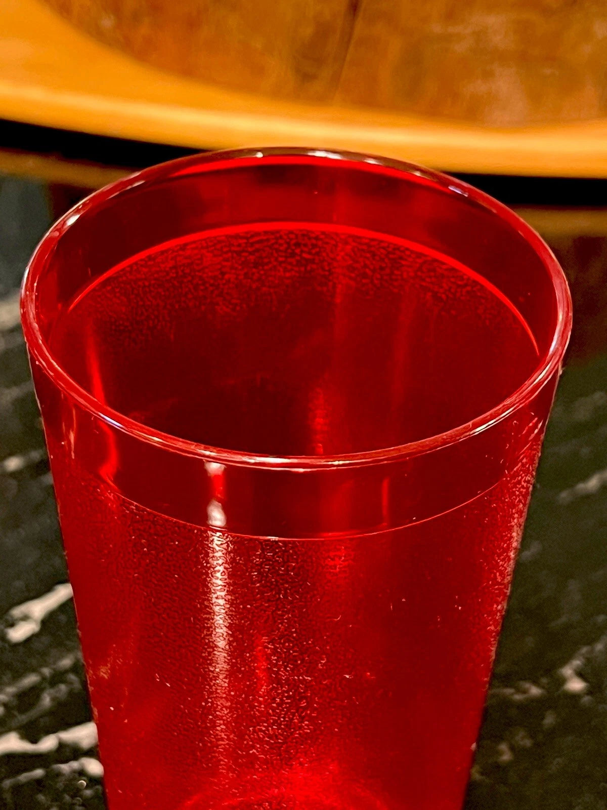 Set of 6 Durable Vintage Plastic Glasses Cups Restaurant Tumblers 16 oz Ruby Red | eBay