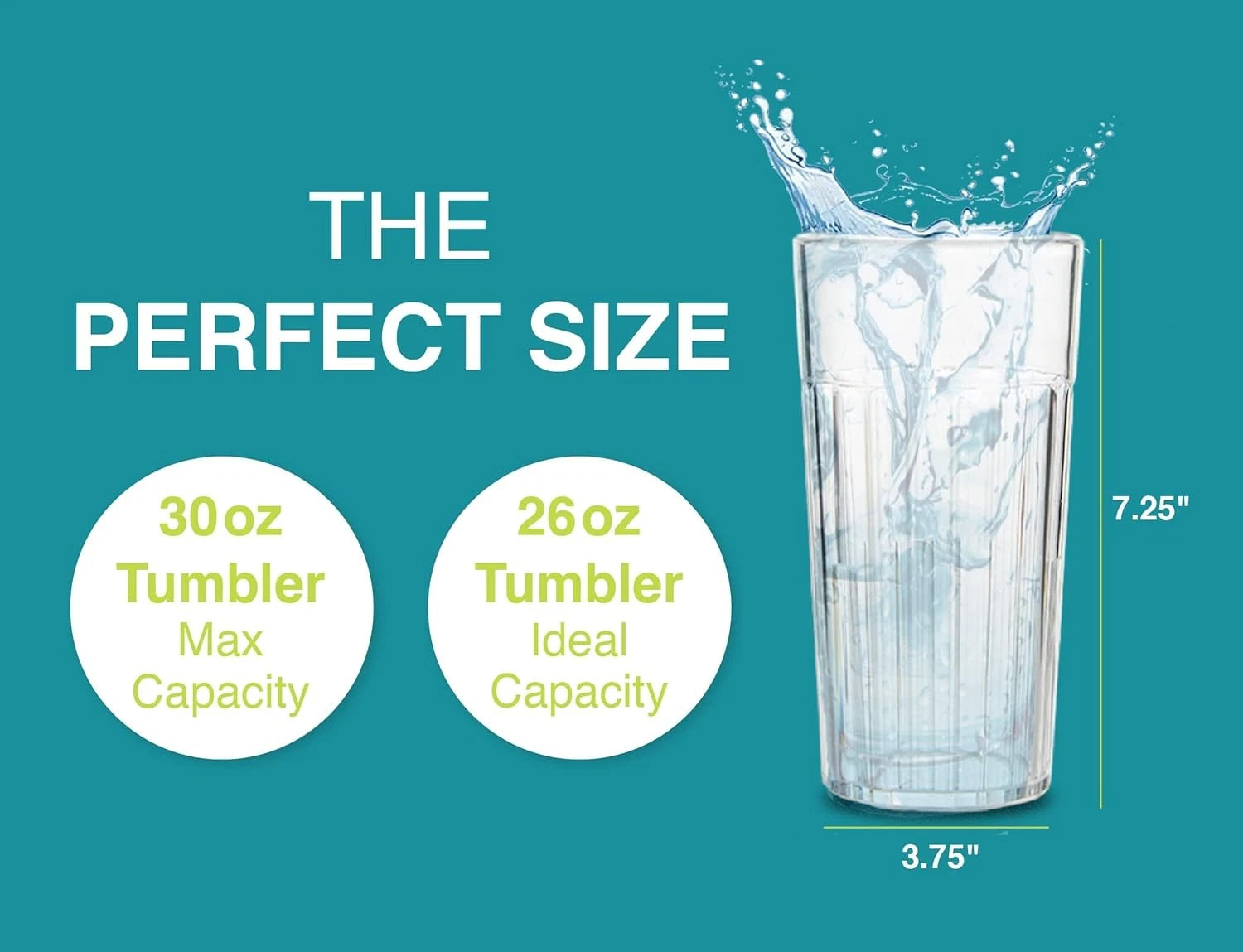 Arrow Home Products 30 oz Clear Plastic Tumblers, Set of 6 - Made in the USA, BP | eBay