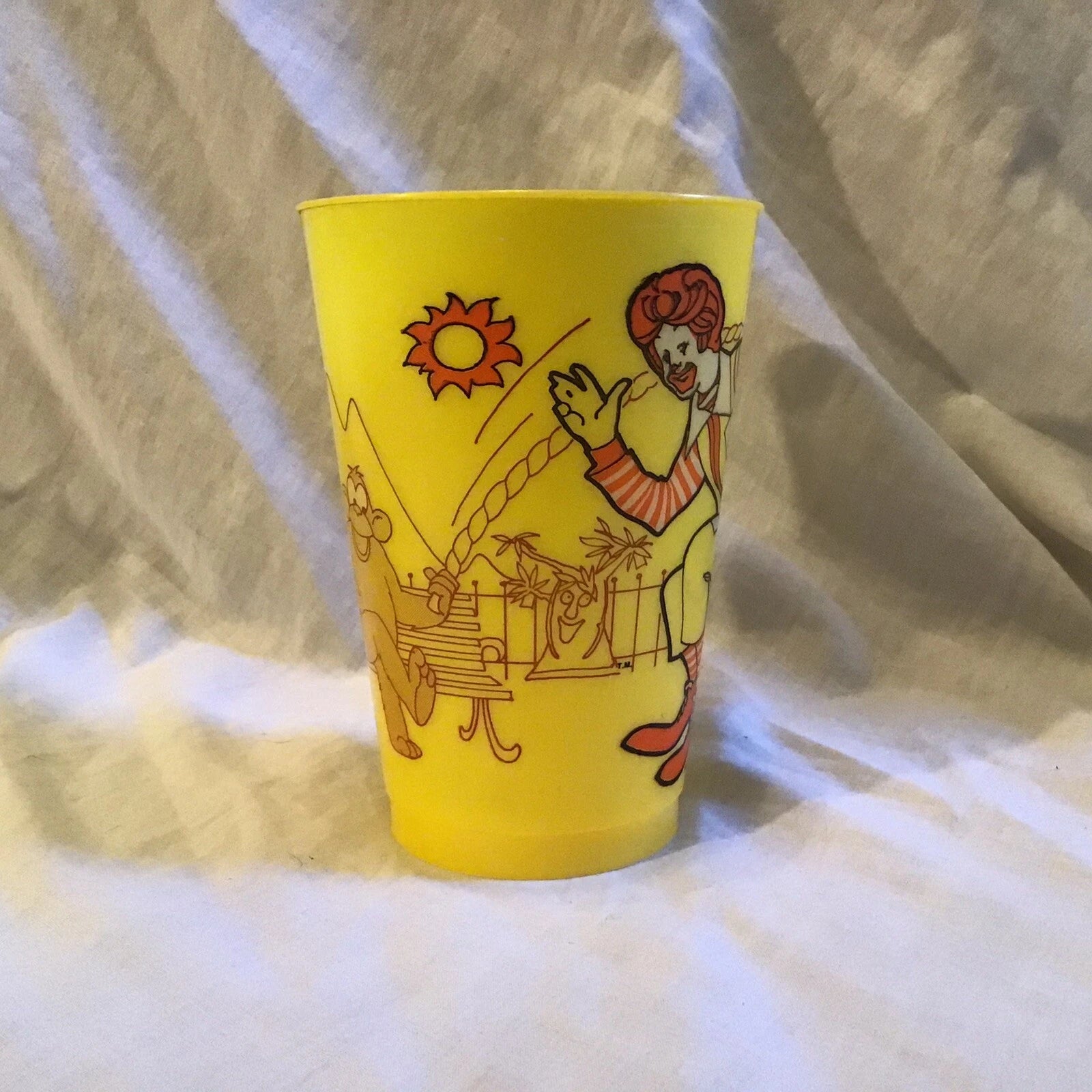 McDonald's Plastic Mealtime Plates Set Of 4 Plus 6 Plastic Drinking Glasses 1978 | eBay