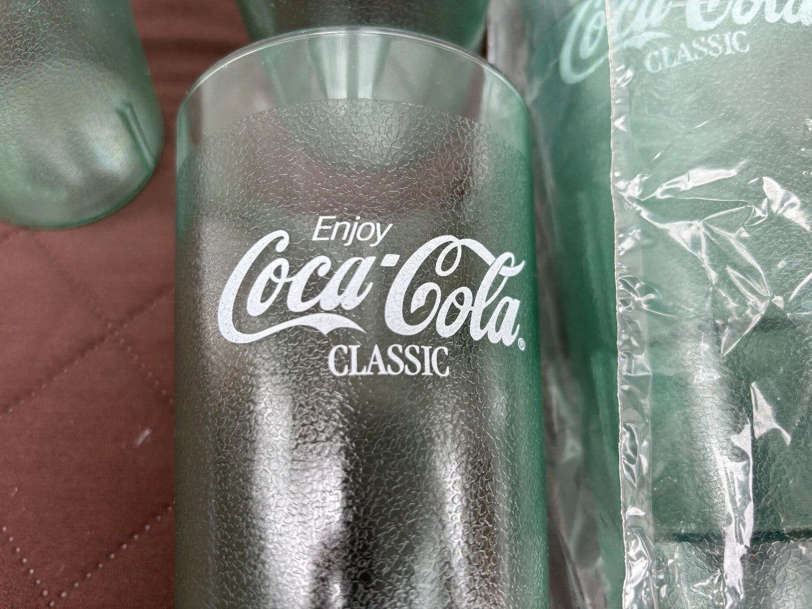 New Coca-Cola 24 Oz Green / Jade Plastic Tumbler Cups, USA, Set of 6, Coke | eBay