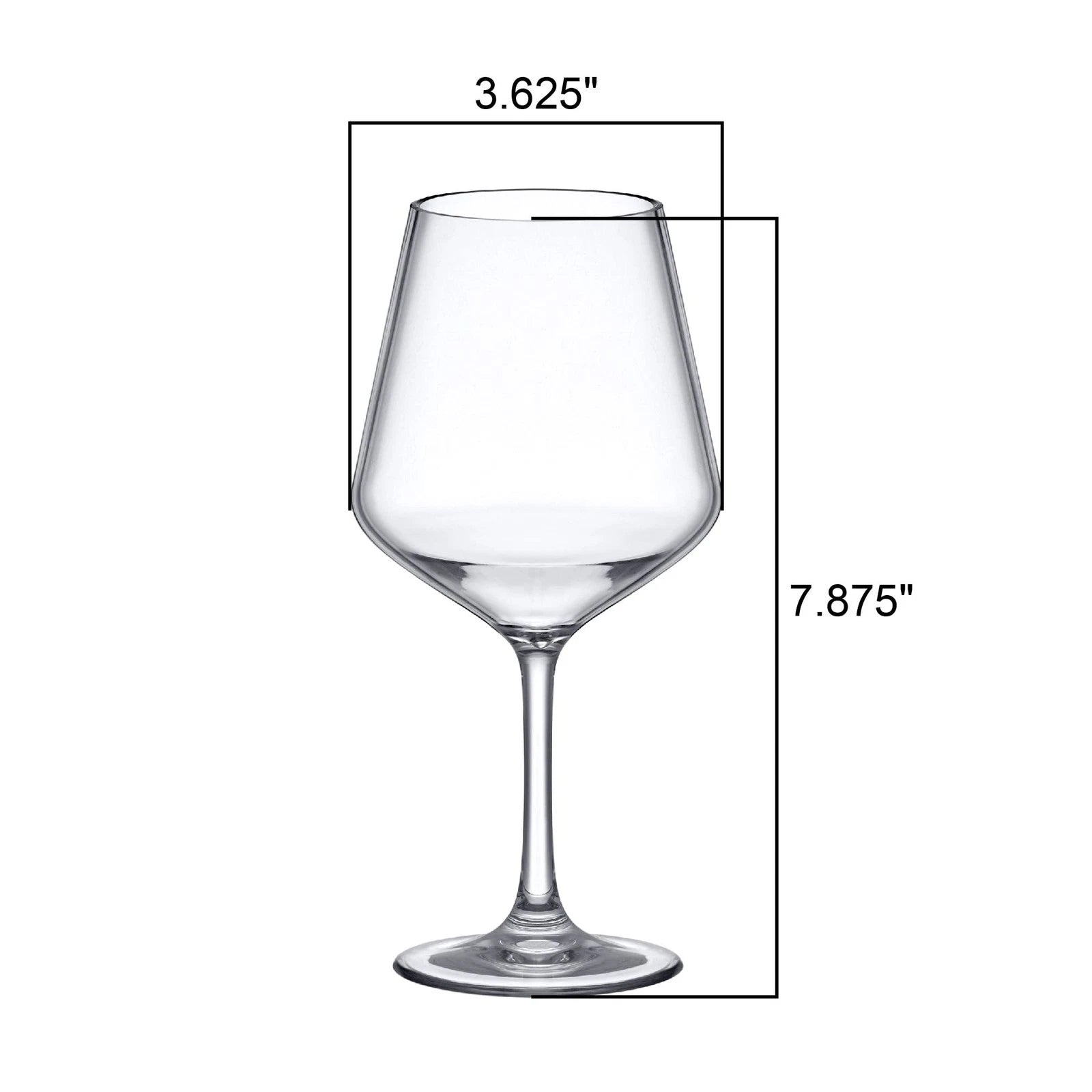 - Sasha - 14-Ounce Unbreakable Tritan Wine Glasses (Set of 6), Plastic Wine G... | eBay