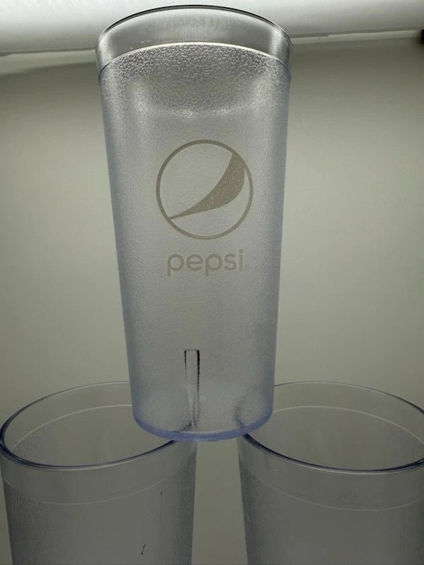 Brand New Set of 6 Pepsi Cola Restaurant Clear Plastic Tumblers 16 Oz Impact | eBay