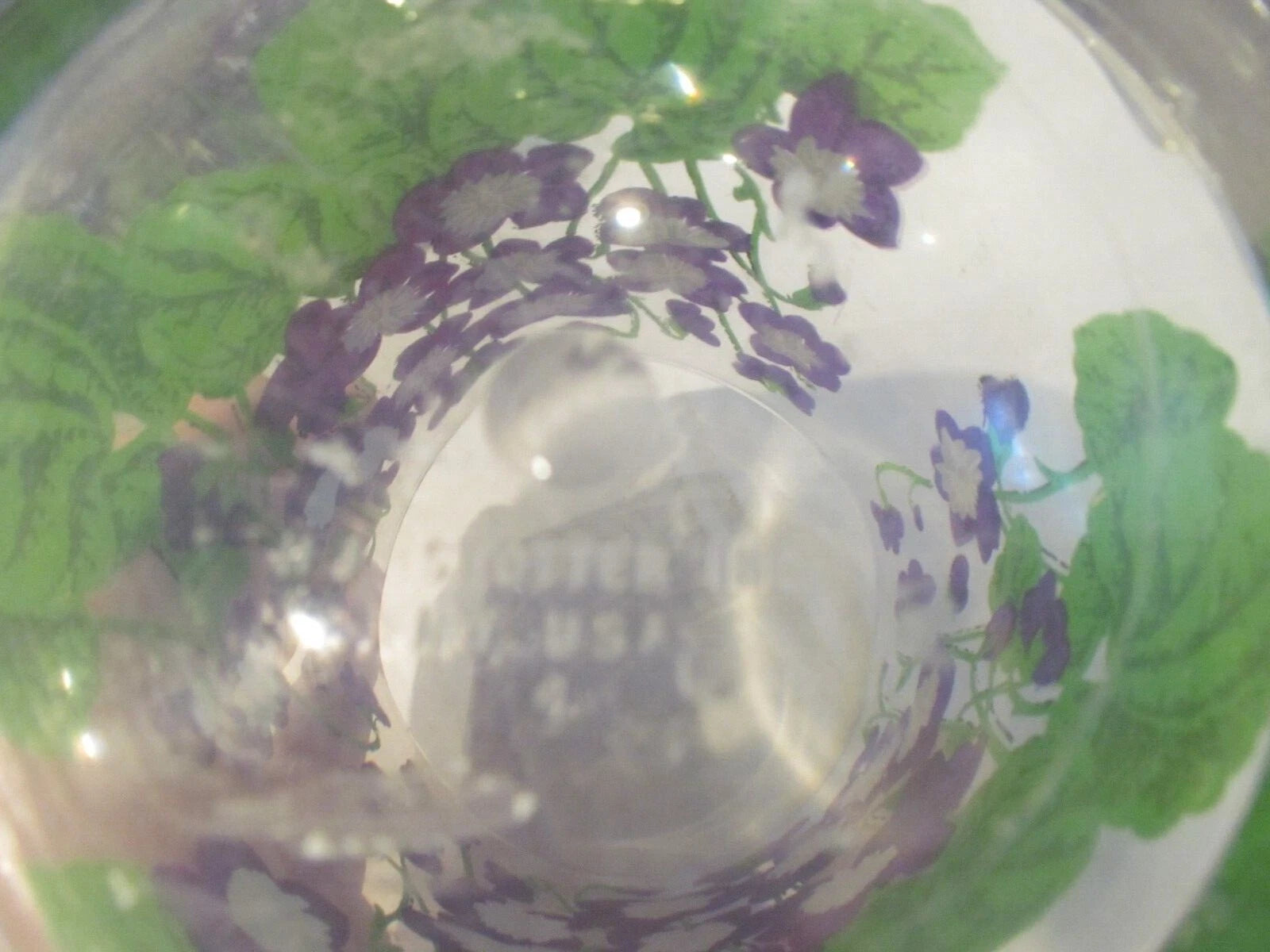 HJ Stotter Acrylic Tumbler Drinking Glasses African Violets set of 6 | eBay