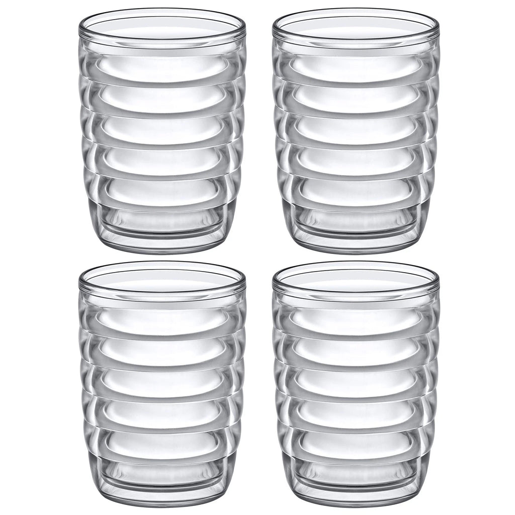 4 Pack 16oz Insulated Plastic Tumblers Double Wall Drinking Glasses | eBay